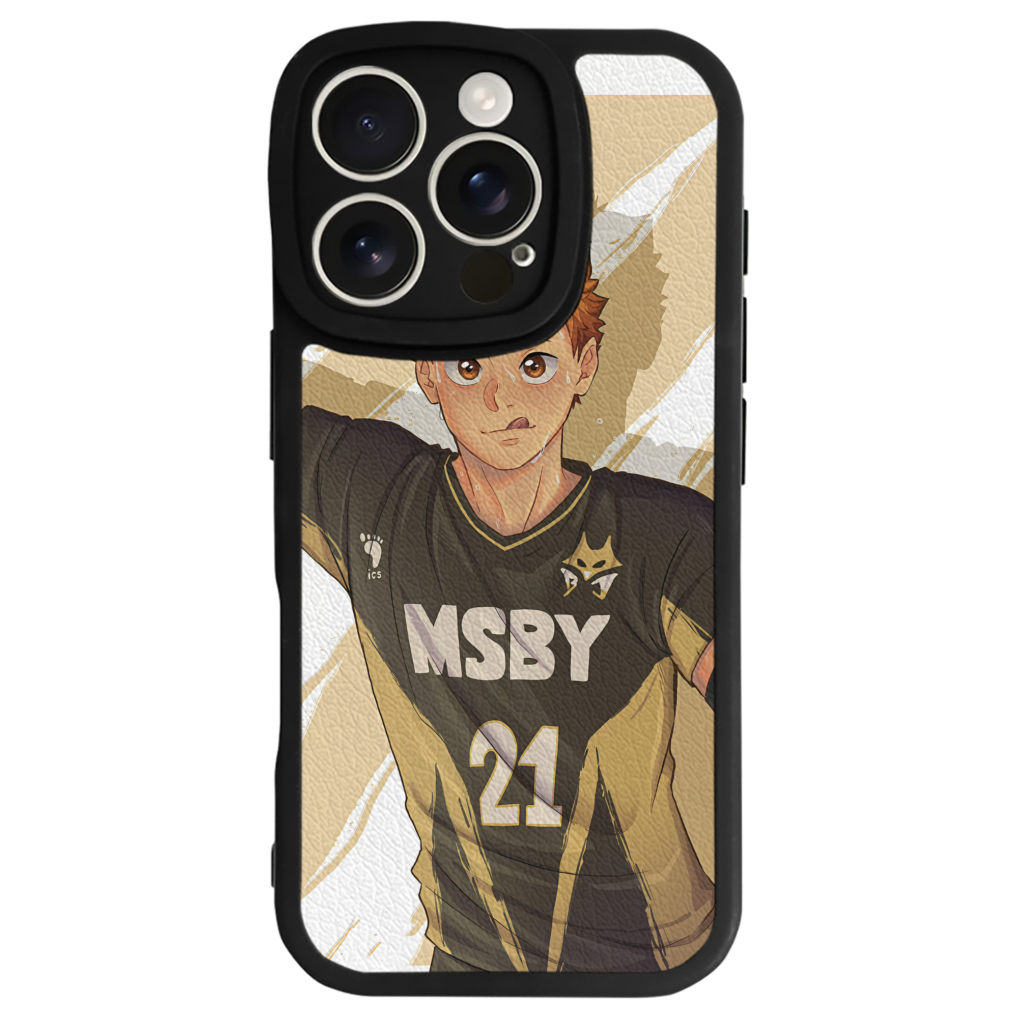 （画像用） ハイキュー!! Haikyu!! 【iPhone 16シリーズ対応】シリコンスマホケース（レザー調） 材質：シリコン
